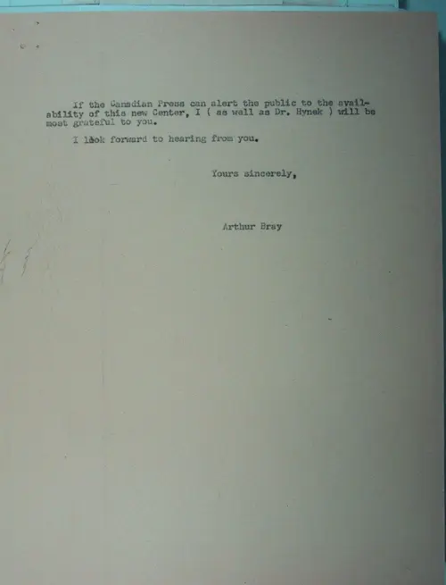 First page of Wilbert Smith Archives Files Box 1130 10 1130-10-p154