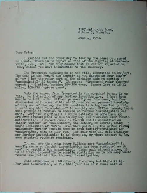 First page of Wilbert Smith Archives Files Box 1130 09 1130-09-p005