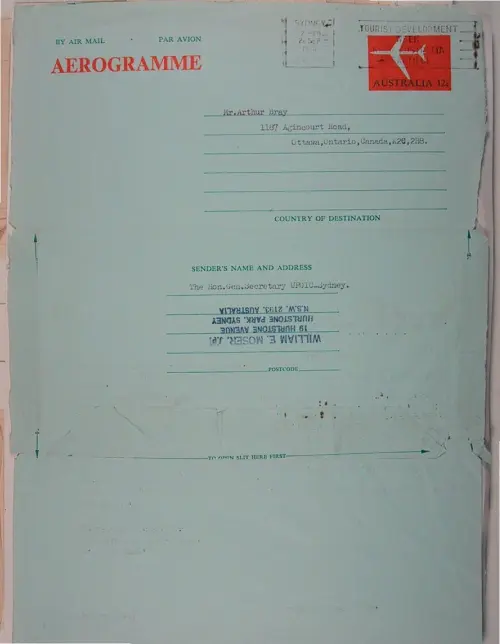 First page of Wilbert Smith Archives Files Box 1131 04 1131-04-p005