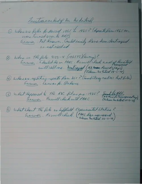 First page of Wilbert Smith Archives Files Box 1130 18 1130-18-p050