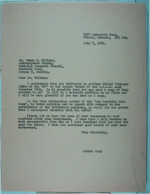 First page of Wilbert Smith Archives Files Box 1131 06 1131-06-p054