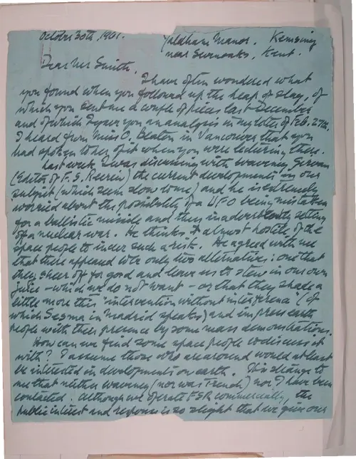 First page of Wilbert Smith Archives Files Box 1131 19 1131-19-p236
