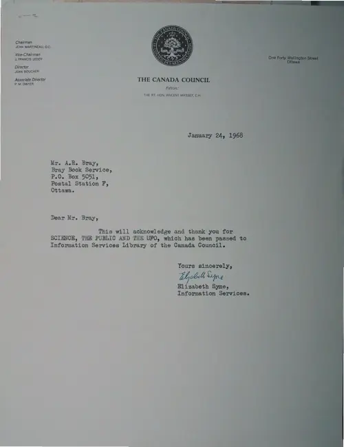 First page of Wilbert Smith Archives Files Box 1130 18 1130-18-p099