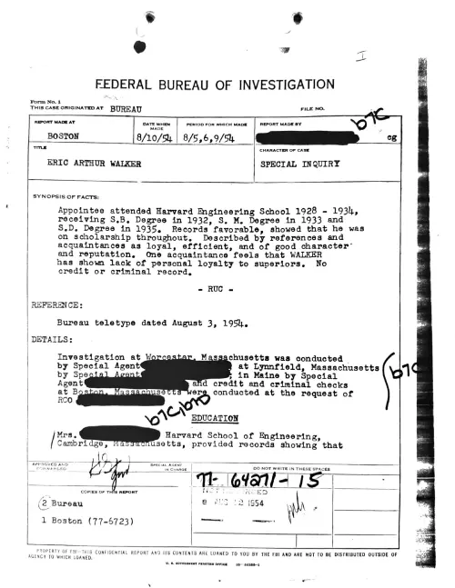 First page of Dr. Eric Walker Dr. Eric Walker 8