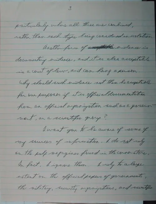 First page of Wilbert Smith Archives Files Box 1130 03 1130-03-p003