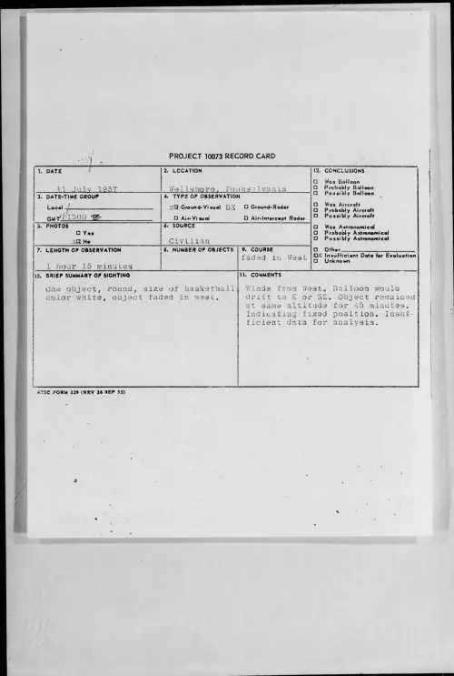 First page of 1957.07 - 6961331 - Wellsboro, Pennsylvania