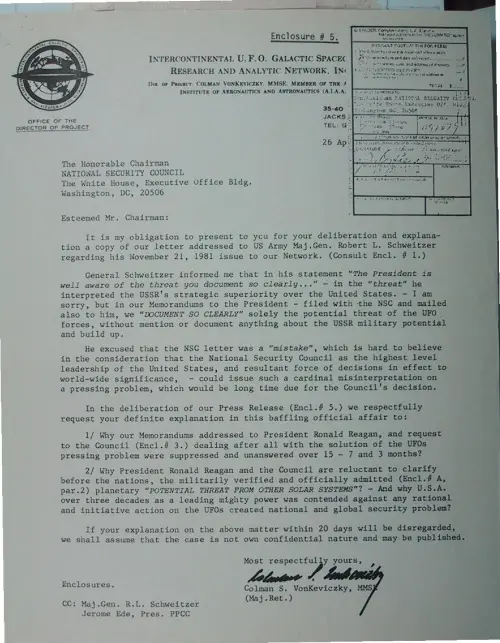 First page of Wilbert Smith Archives Files Box 1130 21 1130-21-p036