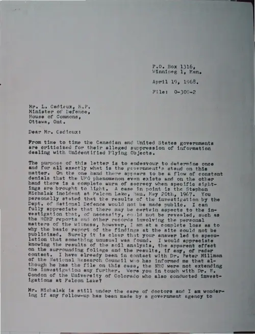 First page of Wilbert Smith Archives Files Box 1130 09 1130-09-p055