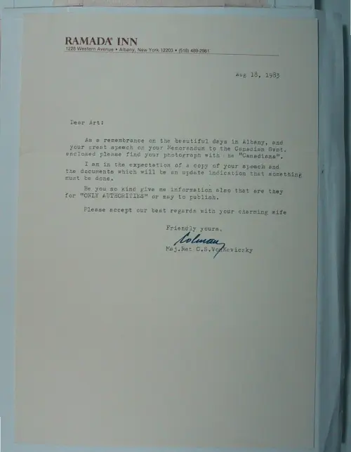 First page of Wilbert Smith Archives Files Box 1130 21 1130-21-p244