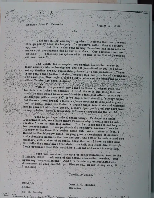 First page of Wilbert Smith Archives Files Box 1131 02 1131-02-p132
