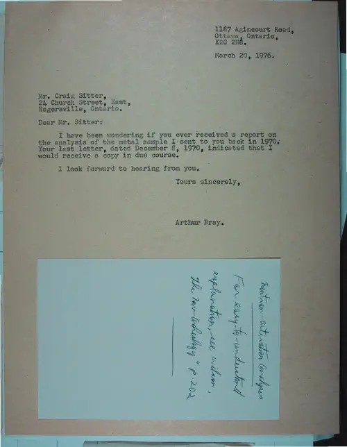 First page of Wilbert Smith Archives Files Box 1131 19 1131-19-p041