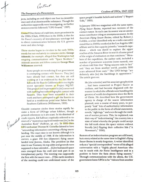 First page of UFO Contact