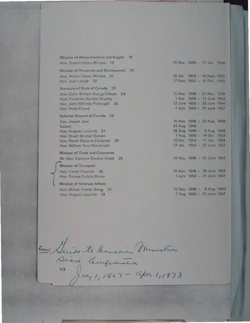 First page of Wilbert Smith Archives Files Box 1131 10 1131-10-p033