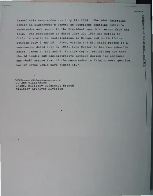 First page of Wilbert Smith Archives Files Box 1131 02 1131-02-p149
