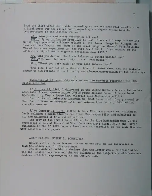 First page of Wilbert Smith Archives Files Box 1130 21 1130-21-p003