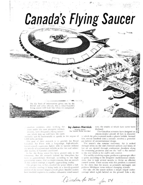 First page of Canada Avro