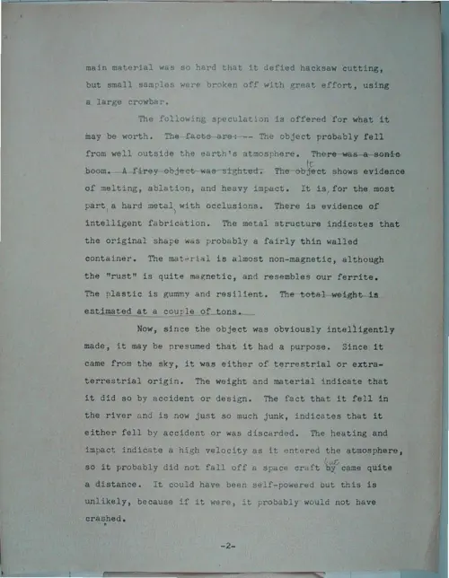 First page of Wilbert Smith Archives Files Box 1131 19 1131-19-p289