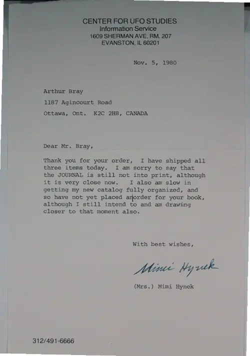 First page of Wilbert Smith Archives Files Box 1130 10 1130-10-p071