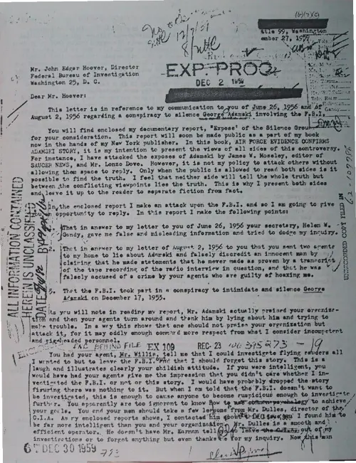 First page of Wilbert Smith Archives Files Box 1130 04 1130-04-p058