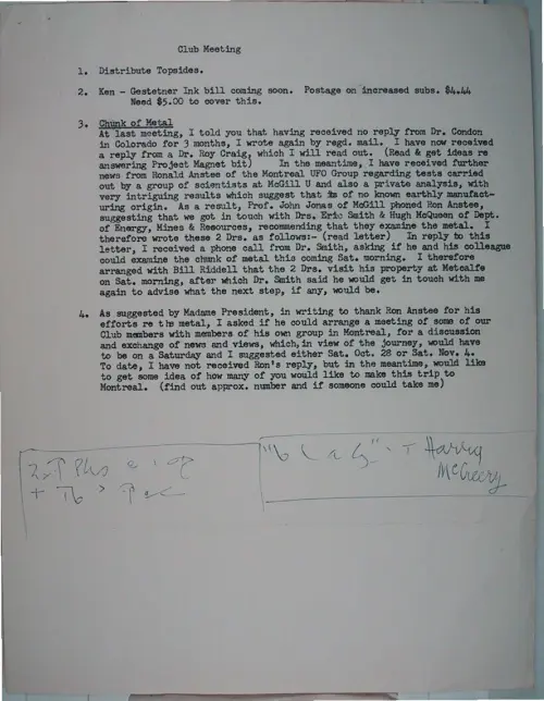 First page of Wilbert Smith Archives Files Box 1131 19 1131-19-p198