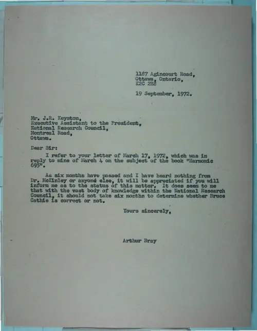 First page of Wilbert Smith Archives Files Box 1131 06 1131-06-p045