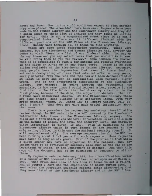 First page of Wilbert Smith Archives Files Box 1131 03 1131-03-p090