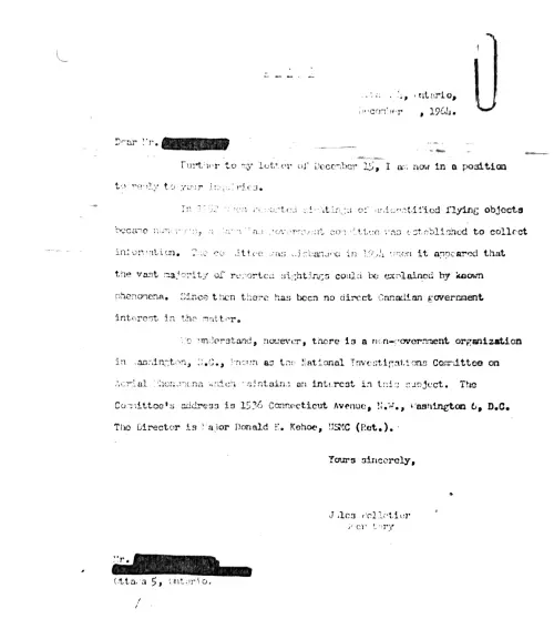 First page of Canadian Givernment Documents 1