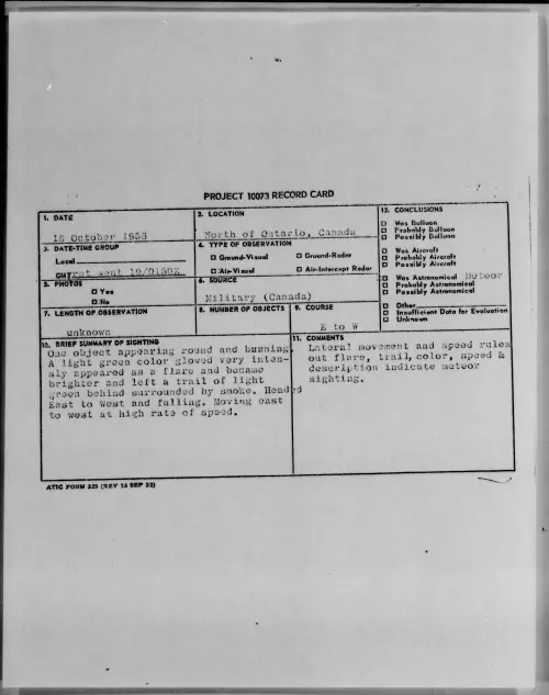 First page of 1956.10 - 7072136 - North of Ontario, Canada