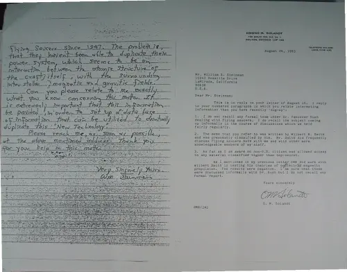 First page of Wilbert Smith Archives Files Box 1131 02 1131-02-p109
