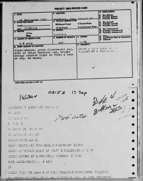First page of 1958.09 - 8869555 - Westbury, Long Island NY