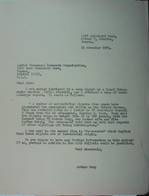 First page of Wilbert Smith Archives Files Box 1130 05 1130-05-p037