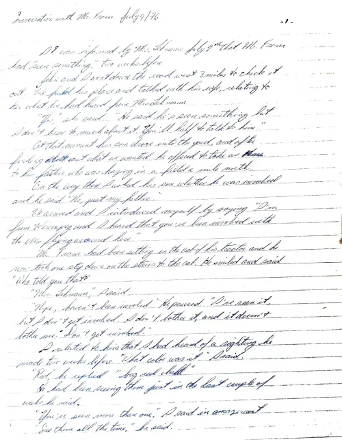 First page of Carman Lehmann Interview