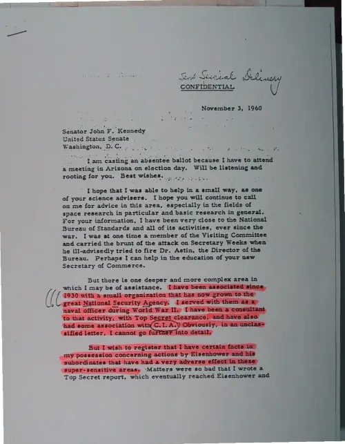 First page of Wilbert Smith Archives Files Box 1131 02 1131-02-p133