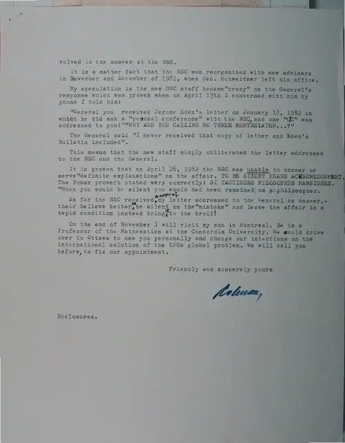 First page of Wilbert Smith Archives Files Box 1130 21 1130-21-p260