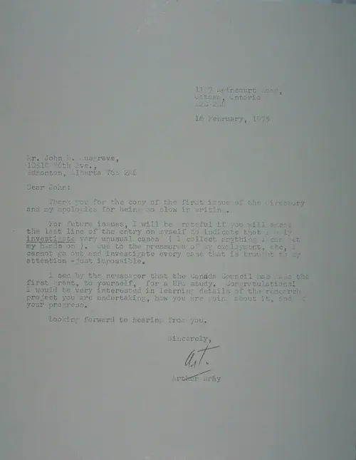 First page of Wilbert Smith Archives Files Box 1131 05 1131-05-p016