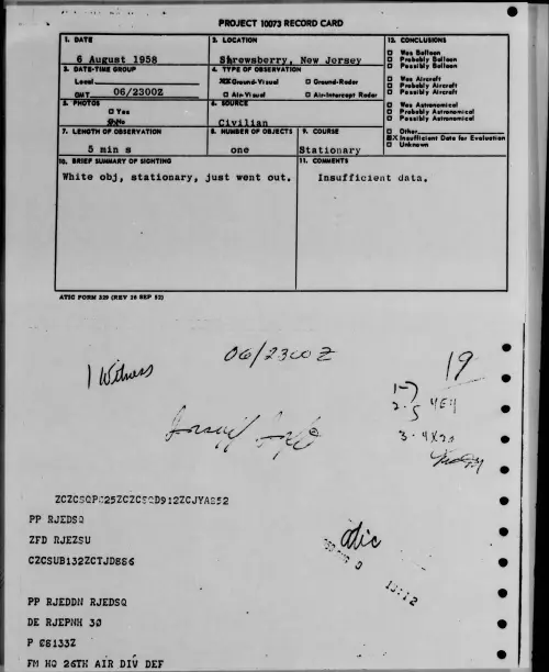 First page of 1958.08 - 8860973 - Shrewsberry, New Jersey