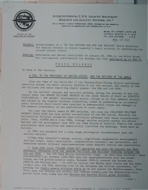First page of Wilbert Smith Archives Files Box 1130 21 1130-21-p114