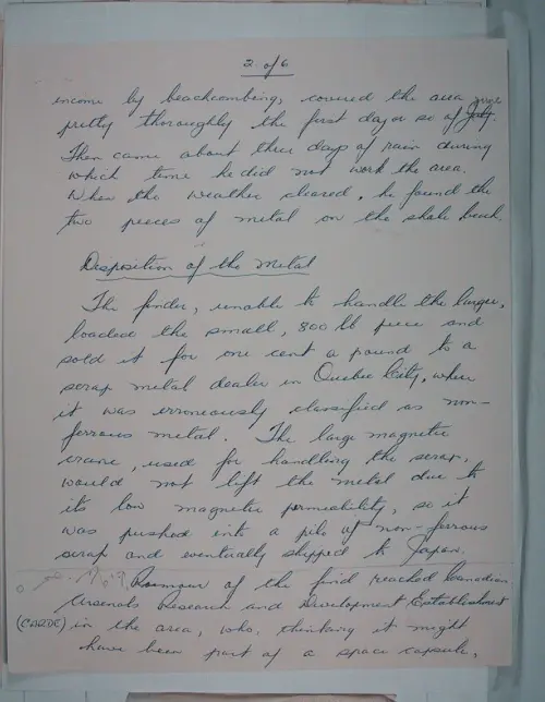 First page of Wilbert Smith Archives Files Box 1131 19 1131-19-p281
