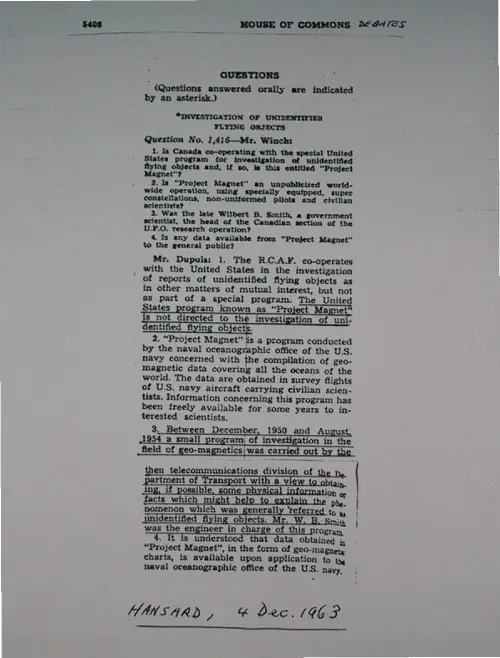 First page of Wilbert Smith Archives Files Box 1131 10 1131-10-p052