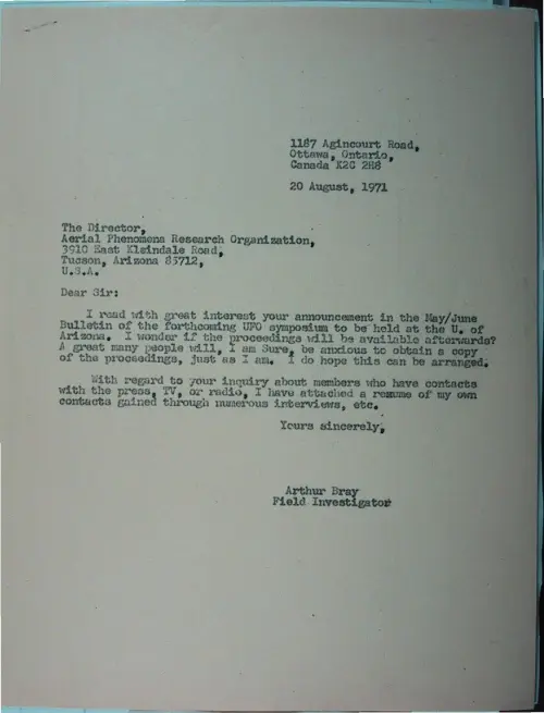 First page of Wilbert Smith Archives Files Box 1130 05 1130-05-p032