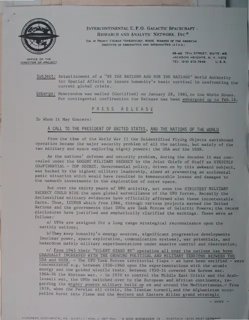 First page of Wilbert Smith Archives Files Box 1130 21 1130-21-p103