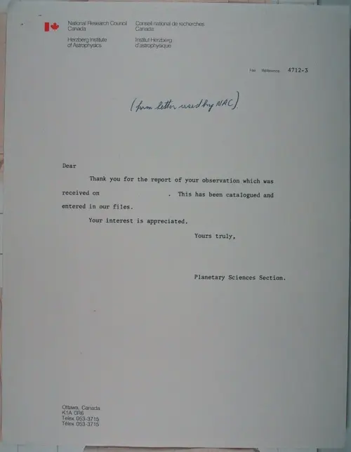 First page of Wilbert Smith Archives Files Box 1131 06 1131-06-p028