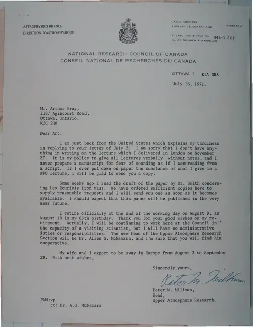 First page of Wilbert Smith Archives Files Box 1131 06 1131-06-p053