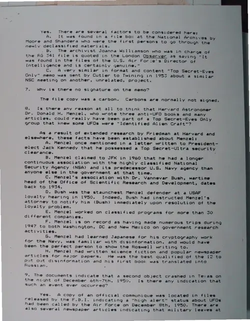 First page of Wilbert Smith Archives Files Box 1131 02 1131-02-p168