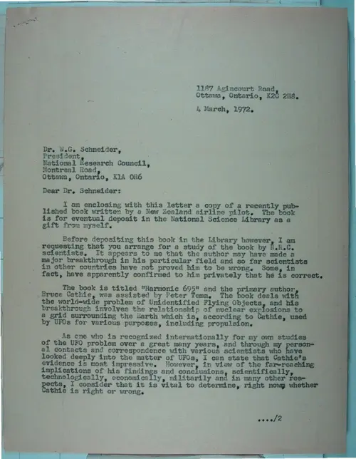 First page of Wilbert Smith Archives Files Box 1131 06 1131-06-p047