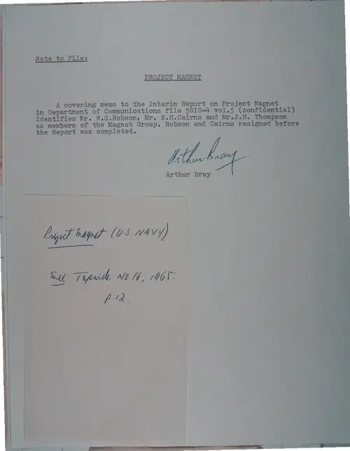 First page of Wilbert Smith Archives Files Box 1131 10 1131-10-p059