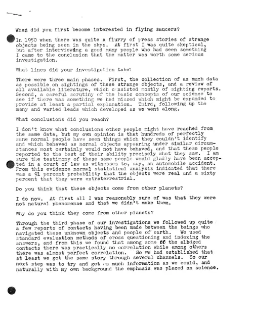 First page of Canada Smith Interview 1