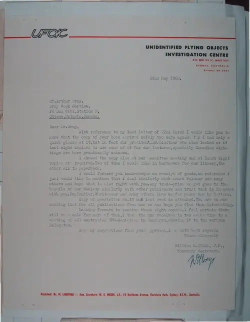 First page of Wilbert Smith Archives Files Box 1131 04 1131-04-p035