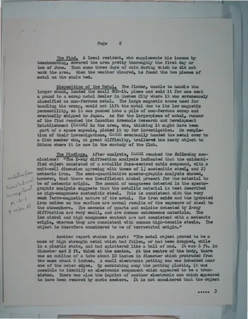 First page of Wilbert Smith Archives Files Box 1131 19 1131-19-p225
