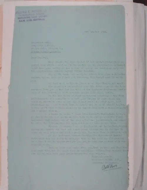 First page of Wilbert Smith Archives Files Box 1131 04 1131-04-p033